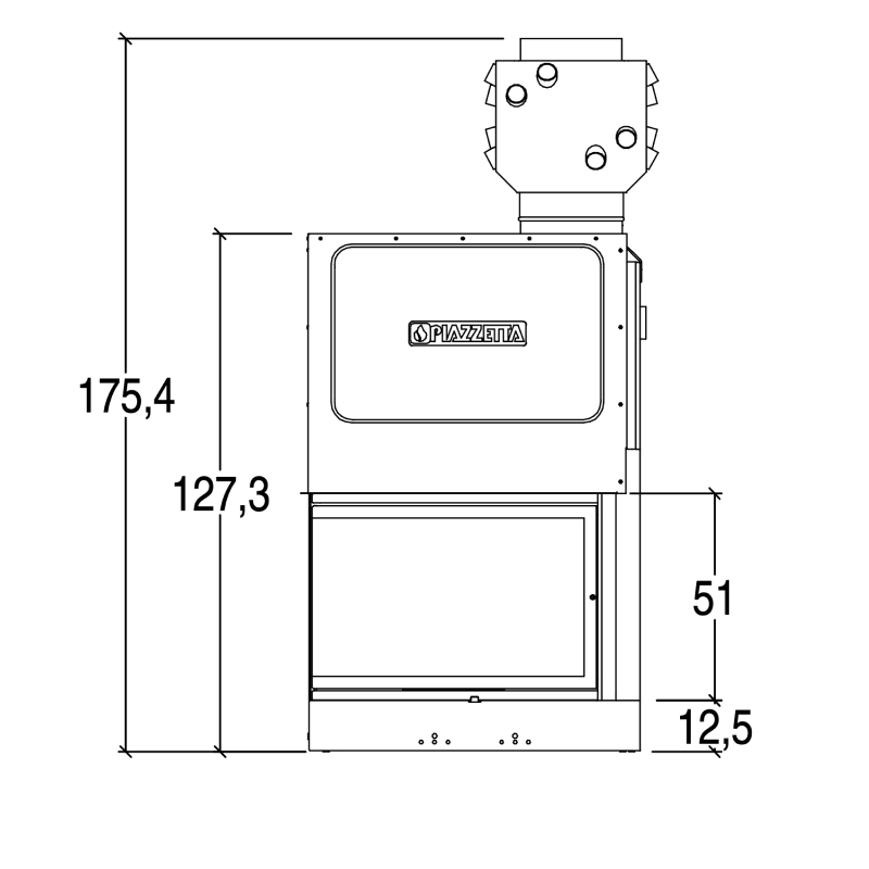 Piazzetta Focolare MA 285 SL PLUS