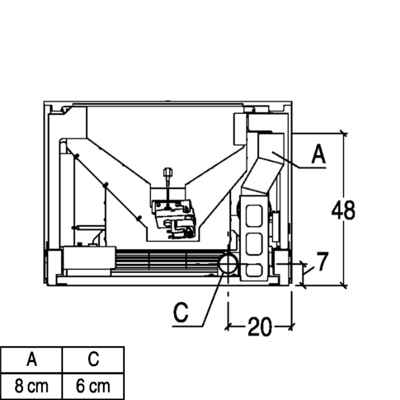 Piazzetta Ins. Pellet IP 9 Cast Iron Door