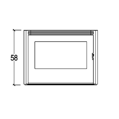 Piazzetta Ins. Pellet IP 9 Cast Iron Door