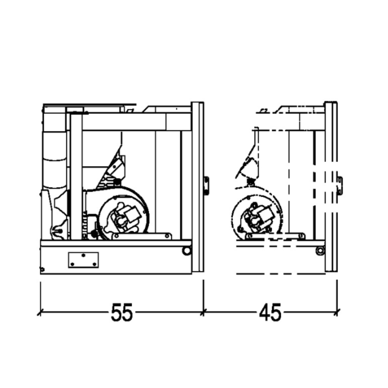 Piazzetta Ins. Pellet IP 9 Cast Iron Door