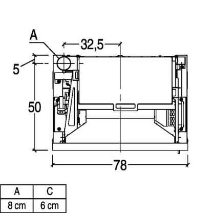 Piazzetta Ins. Pellet IP 9 Cast Iron Door